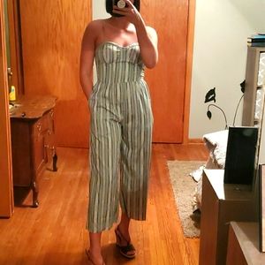 Striped jumpsuit
